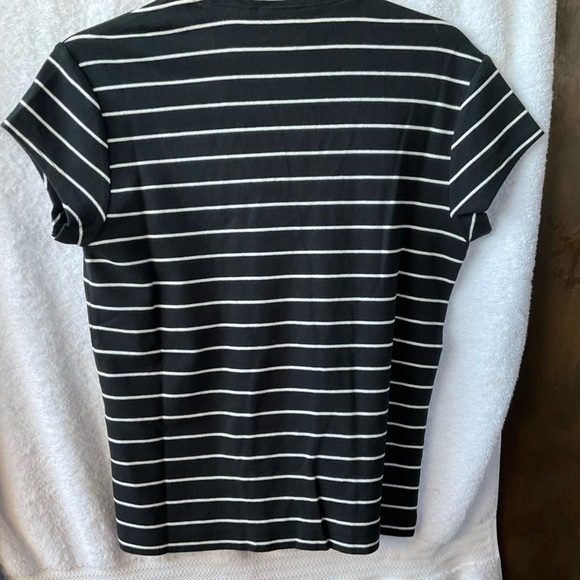 Chico’s Apparel Spirit Short Sleeve Tee Black; NWT; M/8 - Picture 5 of 12